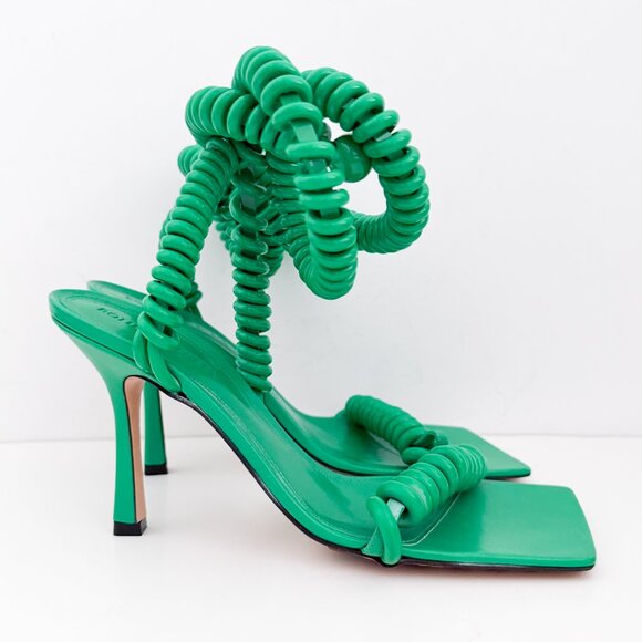 Bottega Veneta Stretch Sandal Curl Rubber Spiral Wire Nappa - Picture 9 of 16